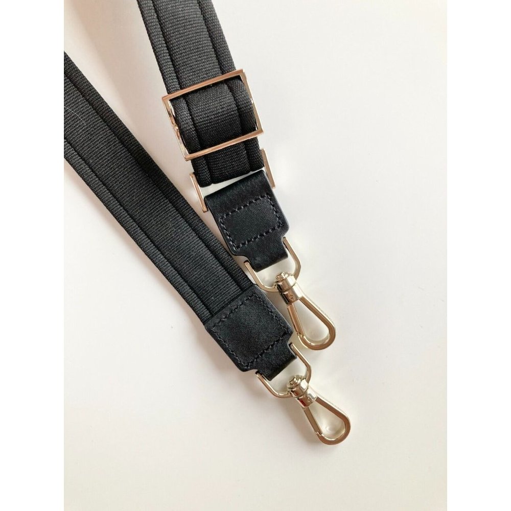 NWOT KATE SPADE Black Nylon Leather Crossbody Purse Strap, One Size - Picture 4 of 6